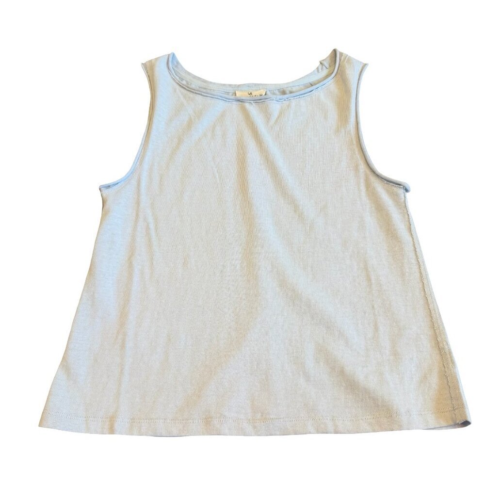Urban Daizy Light Blue Pullover Tank Top Crew Neck Cotton Blend Size Medium NWT